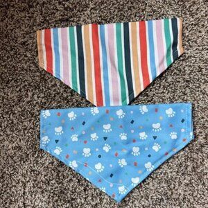 Two pack of dog bandanas/collar slides